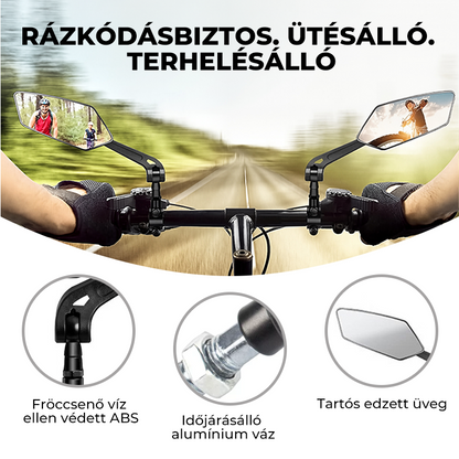 360 fokban forgatható visszapillantó tükör – alkalmas motorkerékpárokhoz és kerékpárokhoz