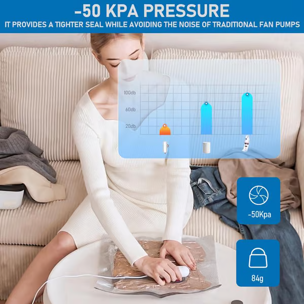 🎁Utolsó 50 szett elérhető📿Ingyenes rózsa nyaklánc🔥 USB elektromos vákuum kompressziós zsák 🌬️✨