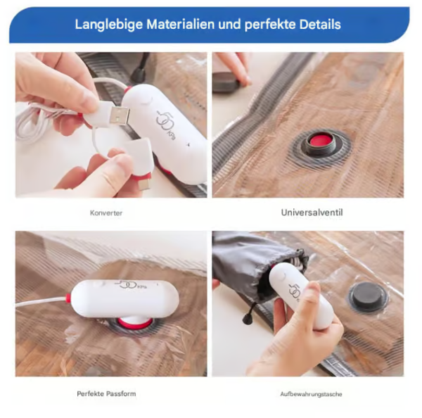 🎁Utolsó 50 szett elérhető📿Ingyenes rózsa nyaklánc🔥 USB elektromos vákuum kompressziós zsák 🌬️✨