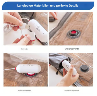 🎁Utolsó 50 szett elérhető📿Ingyenes rózsa nyaklánc🔥 USB elektromos vákuum kompressziós zsák 🌬️✨