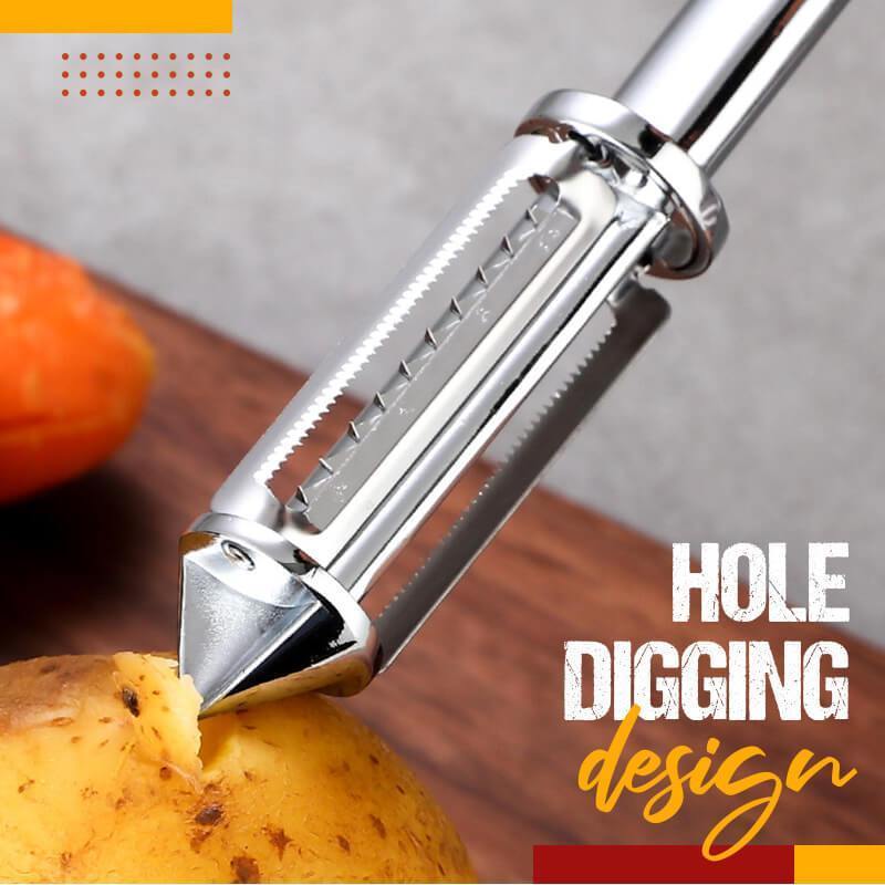 【🔥1+1 ingyen】🥒🍎Többfunkciós rozsdamentes acél hámozó