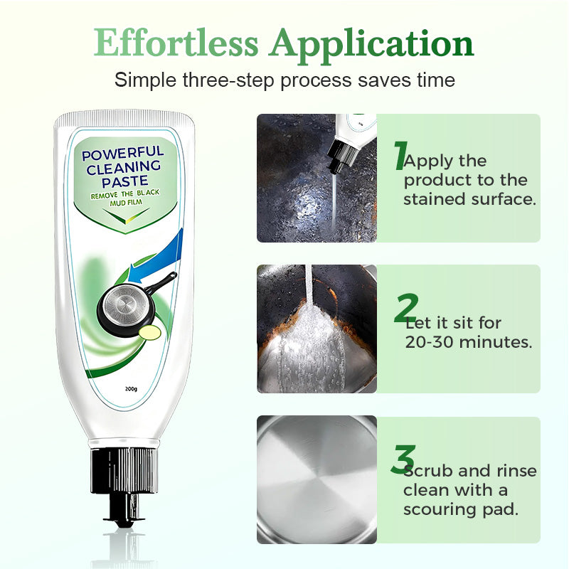 Erőteljes tisztítópaszta edényfenékhez