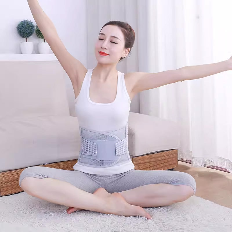 🔥Az ágyéki gerinc gondozása🎁Hőpréselt, lélegző acéllemezből készült derékvédő