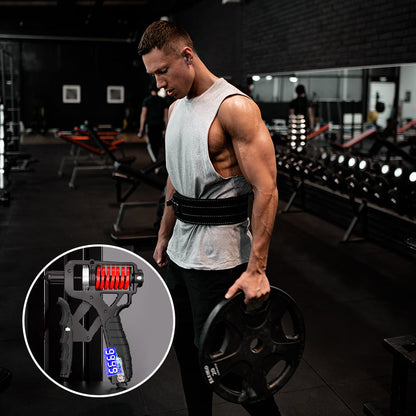 Állítható ellenállású (5–165 KG) markolaterősítő