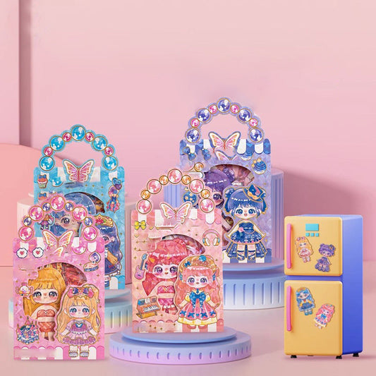 🔥 Mágneses öltöztetős babák gyerekeknek