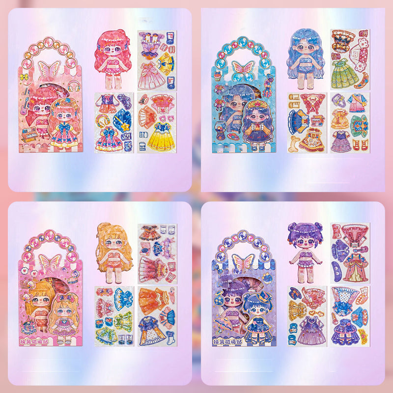 🔥 Mágneses öltöztetős babák gyerekeknek