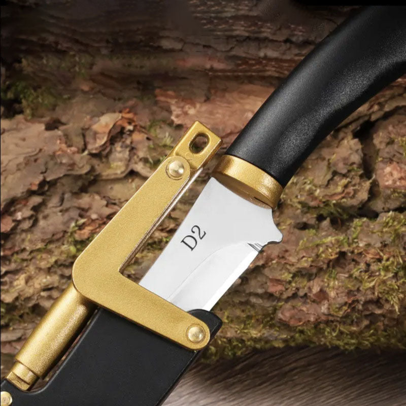 🔥🗡️Multifunkcionális hordozható kültéri gyümölcskés, tokban