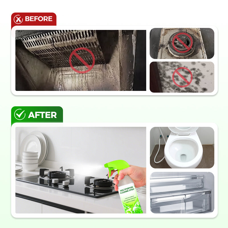🔥Többcélú háztartási és konyhai tisztító spray