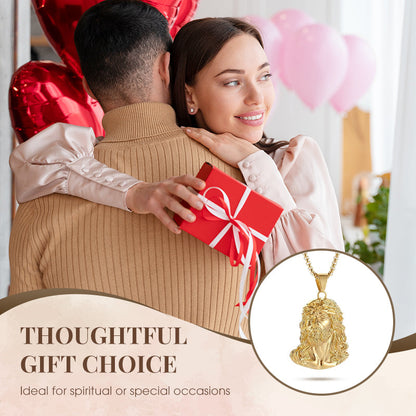 👼Nyaklánc Jézus képét ábrázoló medállal