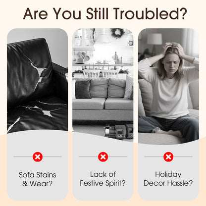 🎄Megfordítható karácsonyi kanapéhuzat