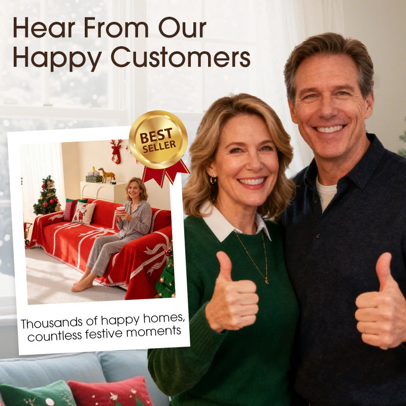 🎄Megfordítható karácsonyi kanapéhuzat