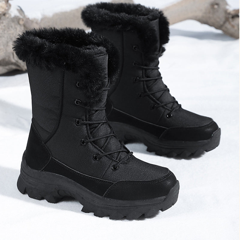 ❄️Női meleg, vízálló és csúszásmentes hótalpú csizma