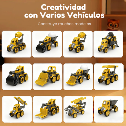 🚜Mágneses járműépítő készlet