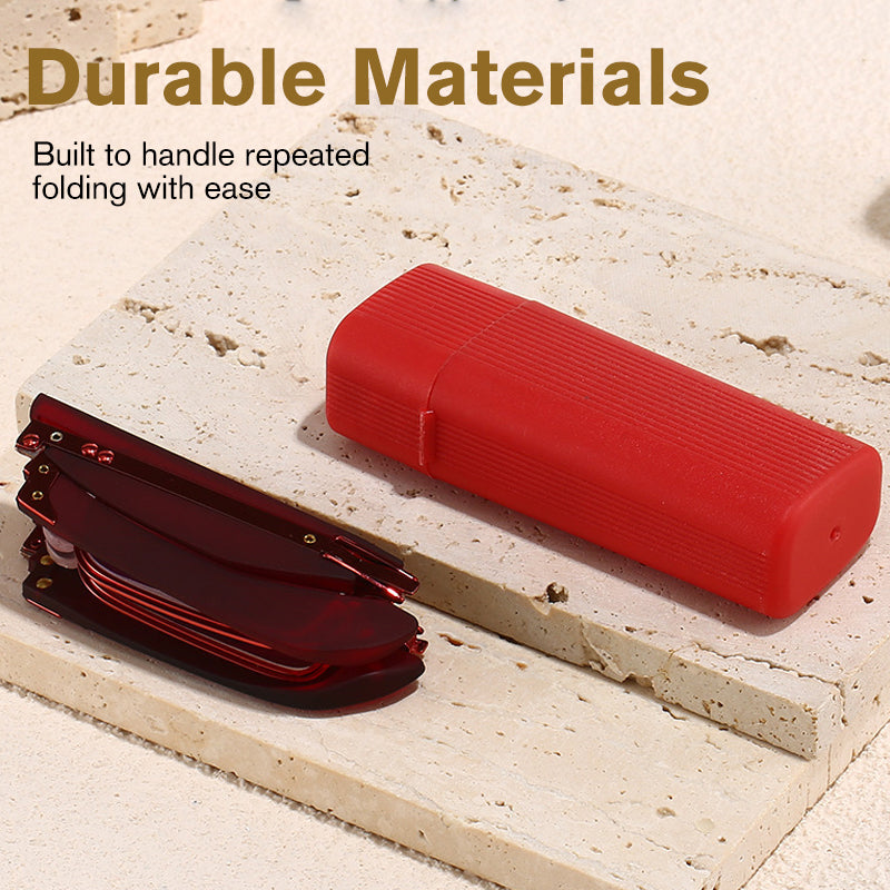 🎁Utolsó 50 szett elérhető📿Ingyenes rózsa nyaklánc👓 Összecsukható, recept nélkül kapható szemüveg (kék fény szűrővel, szemüvegtokkal)