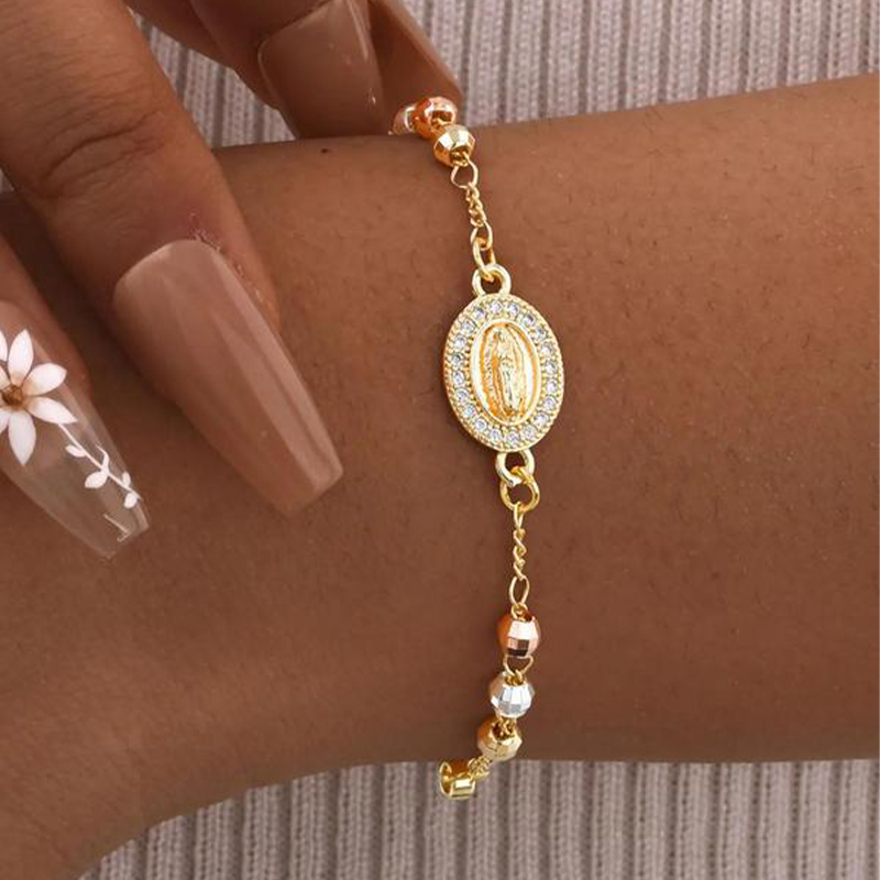 ✝️A legjobb ajándék✨Elegáns strasszos kereszt karkötő