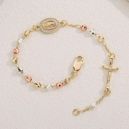 ✝️A legjobb ajándék✨Elegáns strasszos kereszt karkötő