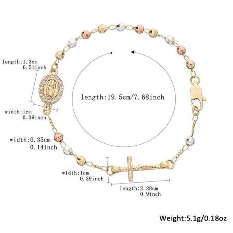 ✝️A legjobb ajándék✨Elegáns strasszos kereszt karkötő