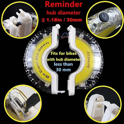 🚲LED kerékpárkerék-agylámpa éjszakai kerékpározáshoz
