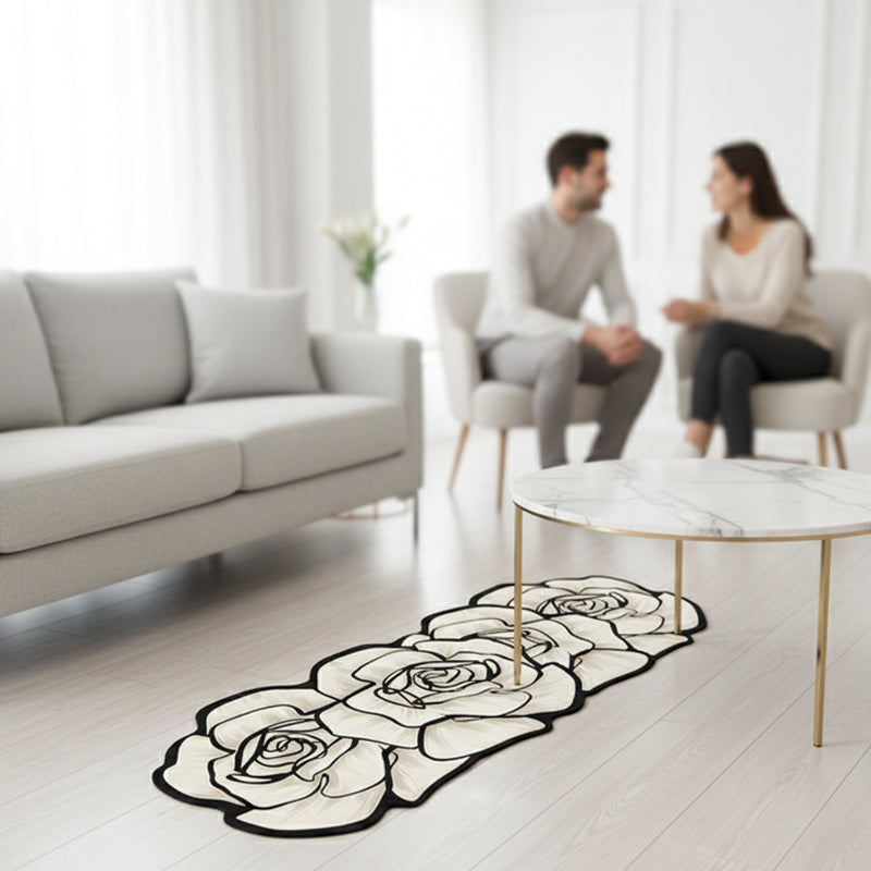 🌺Virágmintás, gyorsan száradó fürdőszoba szőnyeg