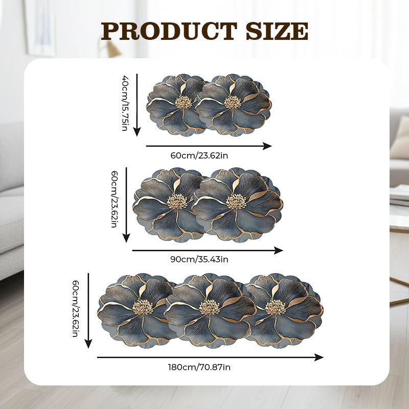 🌺Virágmintás, gyorsan száradó fürdőszoba szőnyeg