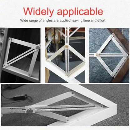 🔥📐 Többfunkciós faipari gérvessző! 10-170° Belső és külső sarkok dupla mérése 👨‍🔧👍