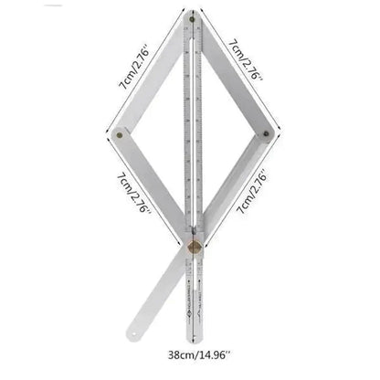 🔥📐 Többfunkciós faipari gérvessző! 10-170° Belső és külső sarkok dupla mérése 👨‍🔧👍