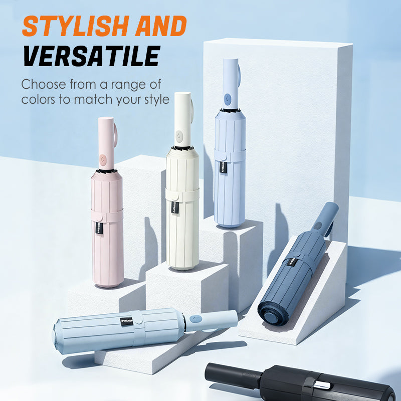 ☂️✨ Teljesen automatikusan nyíló és záródó esernyő! UPF50 + napvédelem + szél- és esővédelem, egykezes működtetés szuper kényelmes!