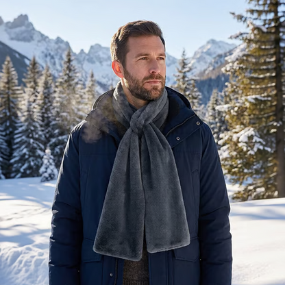 🔥✨ Kényelmes sál rejtett zsebbel – Meleg, puha és biztonságos cipzár