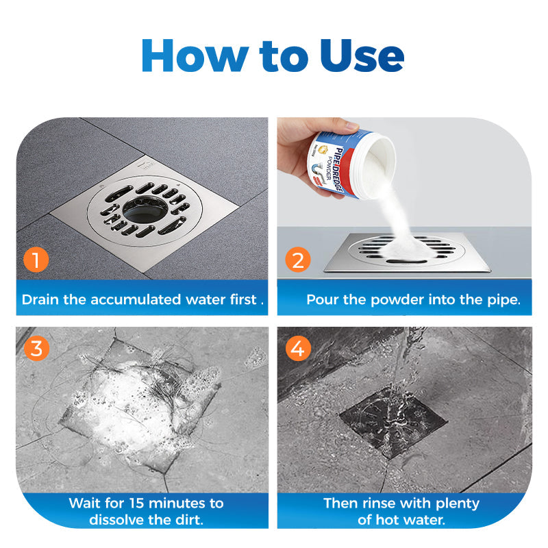 ✨4 az 1-ben hatékony csőtisztító por