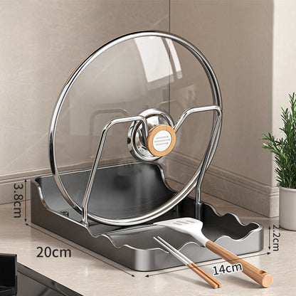 🔥Többfunkciós edényfedél és vágódeszka tartó