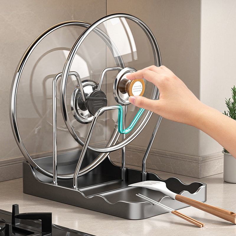 🔥Többfunkciós edényfedél és vágódeszka tartó