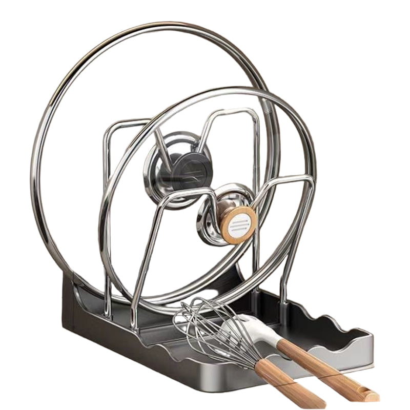 🔥Többfunkciós edényfedél és vágódeszka tartó