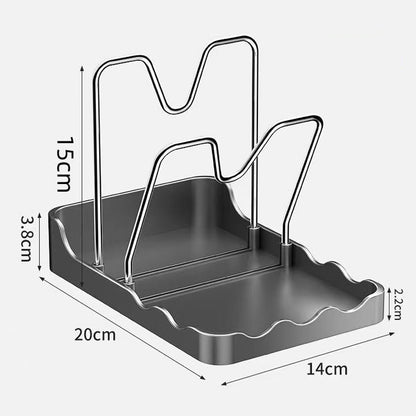 🔥Többfunkciós edényfedél és vágódeszka tartó