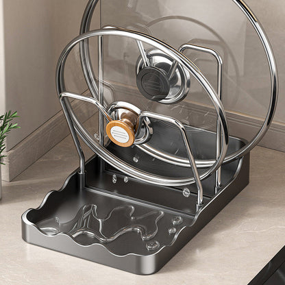 🔥Többfunkciós edényfedél és vágódeszka tartó