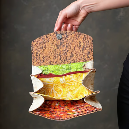 Vicces összecsukható burrito stílusú pénztárca
