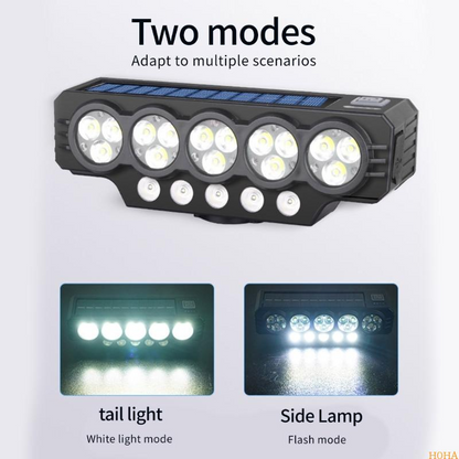 🚴Napelemes és USB-ről tölthető kerékpárlámpa