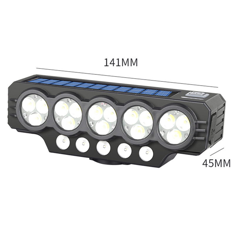 🚴Napelemes és USB-ről tölthető kerékpárlámpa