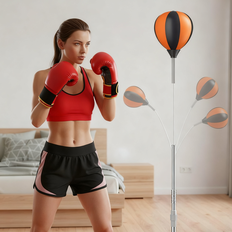 🔥Állítható magasságú bokszzsák állvánnyal