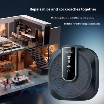 🔥Az ultrahangos hajó- és patkányriasztó hatékony - 360°-os intelligens technológia