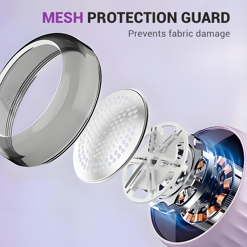 Erőteljes, 6 pengés forgó rendszerrel ellátott szövetborotva