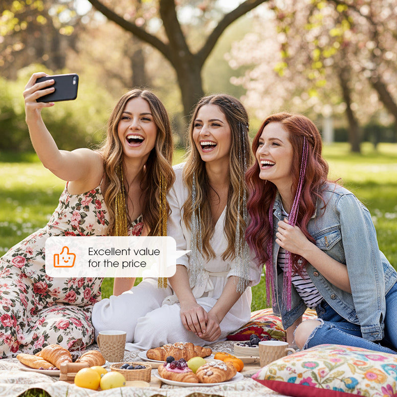 Csillogó bekapcsolható hajdísz