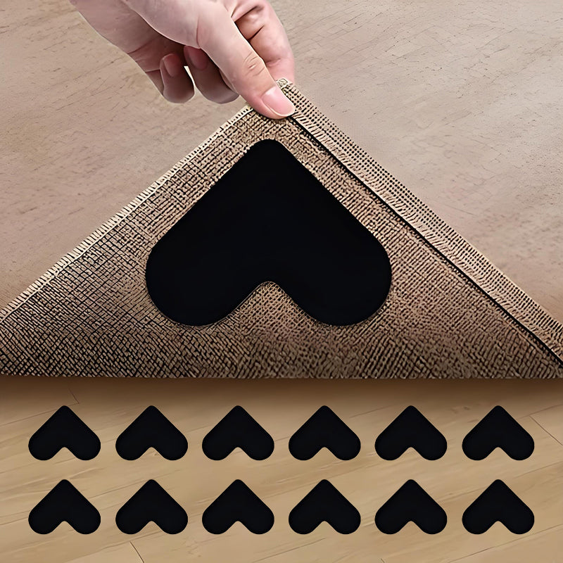 💕🏡Szív alakú, újrafelhasználható, csúszásgátló szőnyegfogók