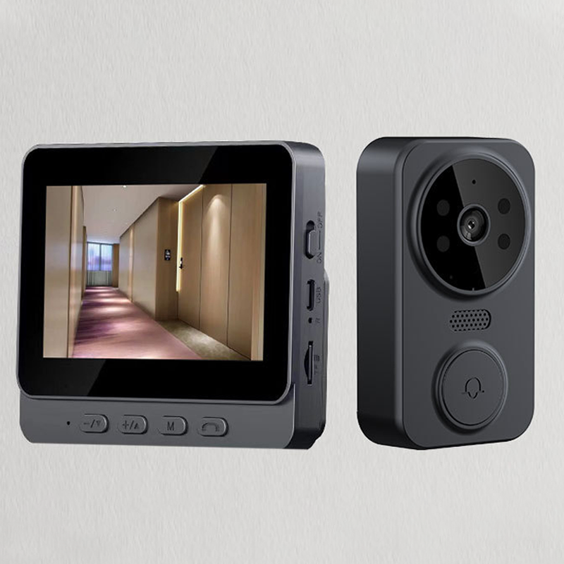 Vezeték nélküli videós kapucsengő monitorral
