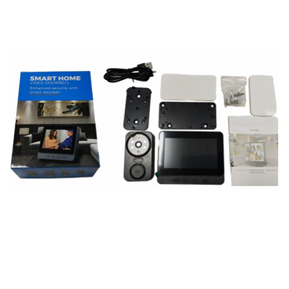 Vezeték nélküli videós kapucsengő monitorral