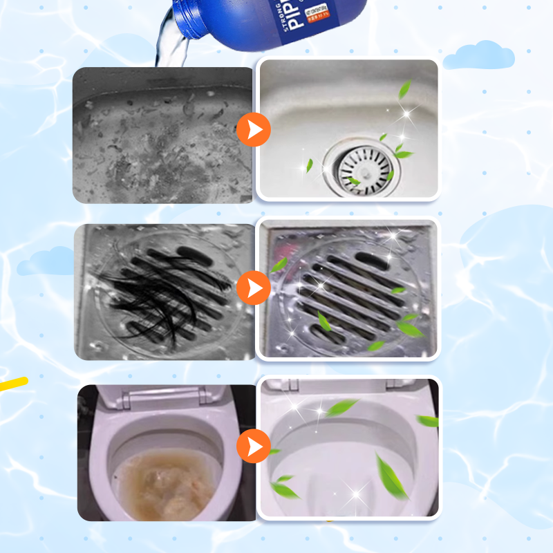 💪🌀 Erőteljes csőszagtalanító és lefolyótisztító szer 🚽🌿