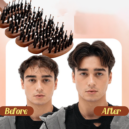 🪮Gyengéd fejbőrmasszázs természetes volumennövelő hajkefe